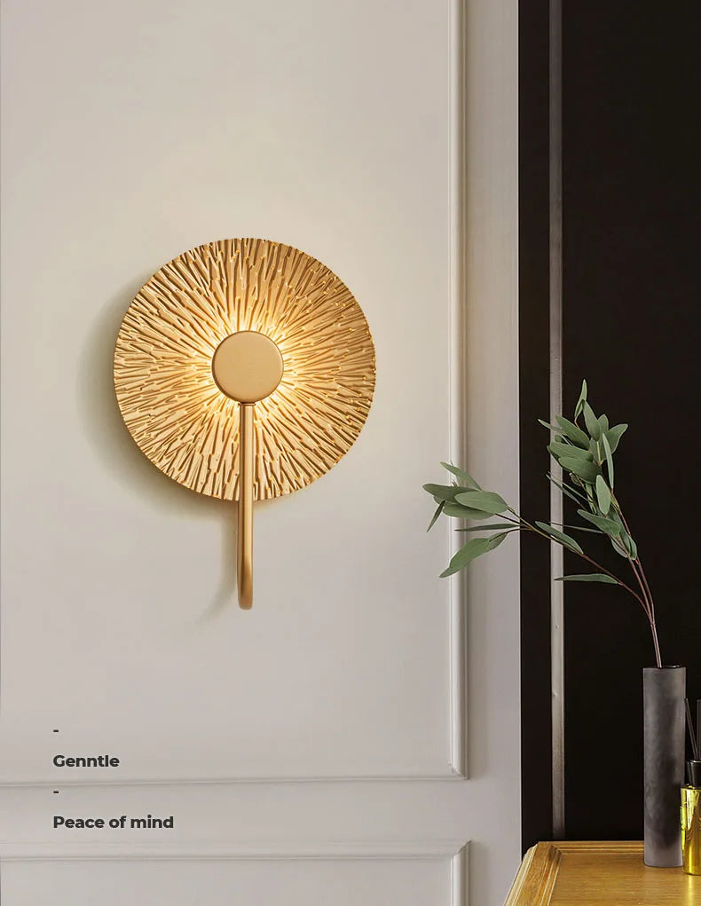 Leaf LED Wall Sconce – Art Deco Bedside Light