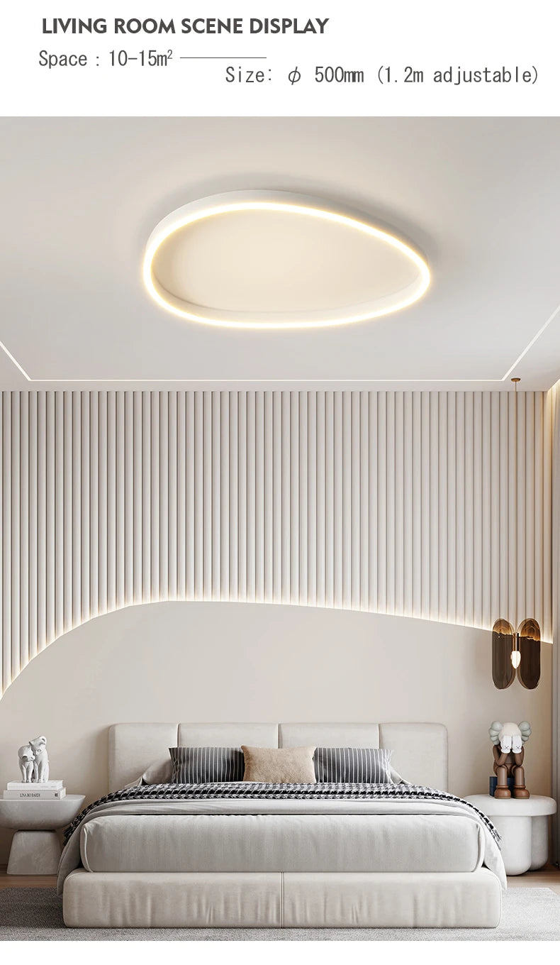 LED-Ring-Kronleuchter – Moderne Pendelleuchte für Wohnzimmer, Schlafzimmer und Esszimmer