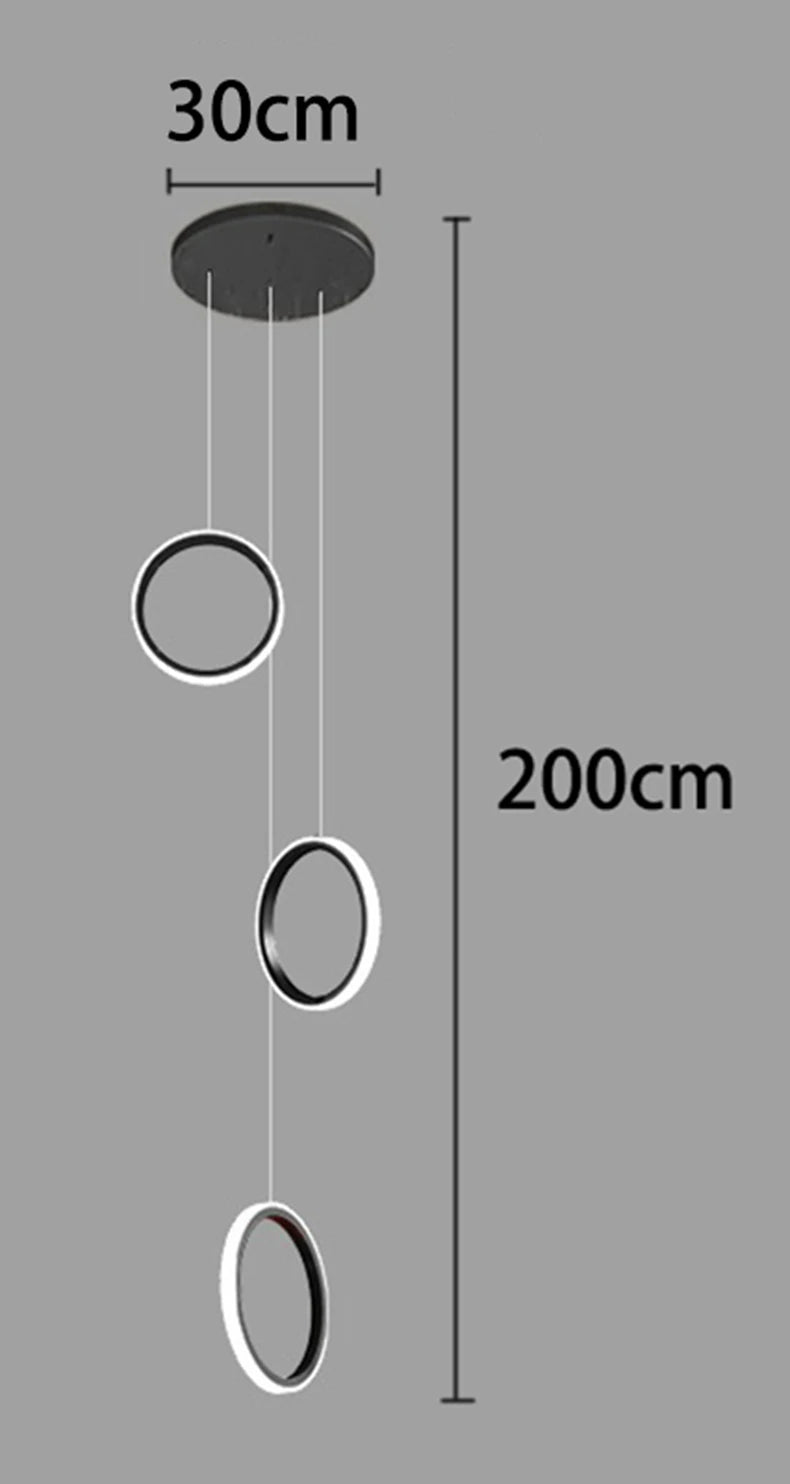 Treppenhaus-Kronleuchter mit Kristallring – Modern für Treppenhäuser und hohe Decken