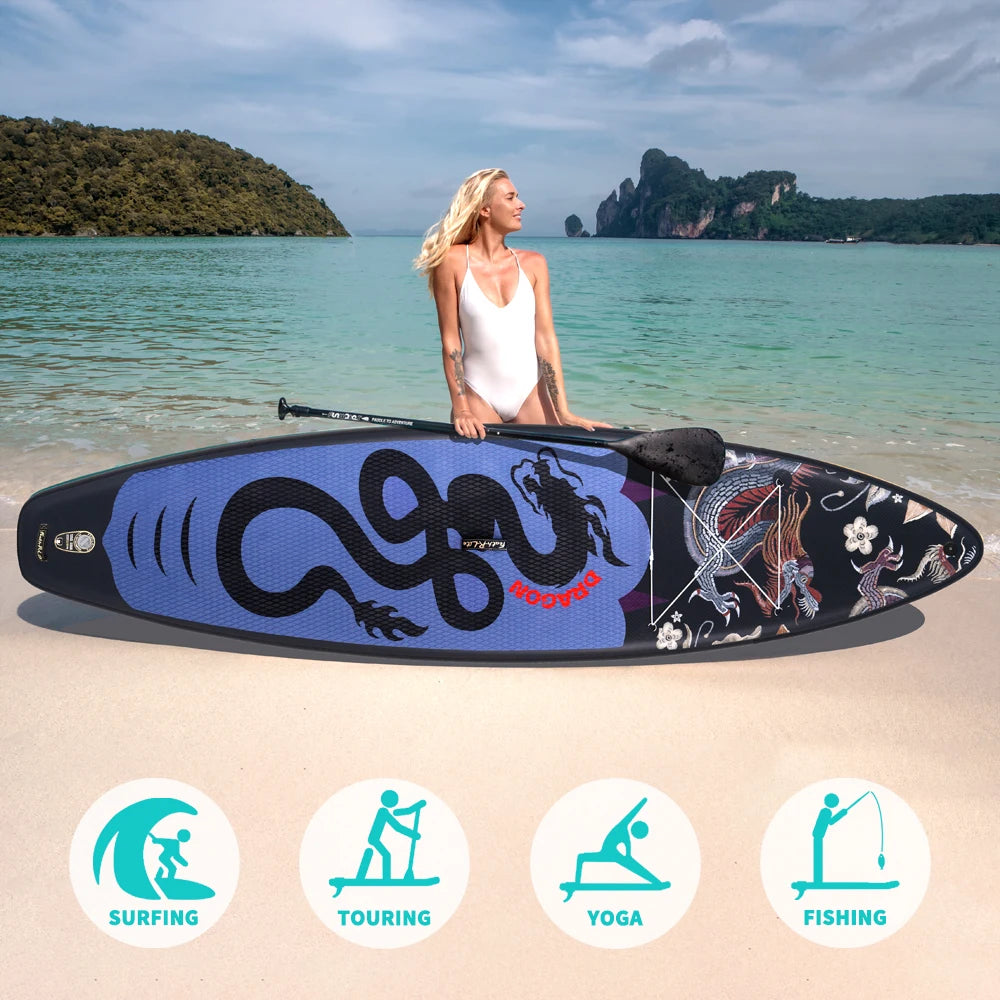 Opblaasbaar supboard met premium accessoires en draagtas