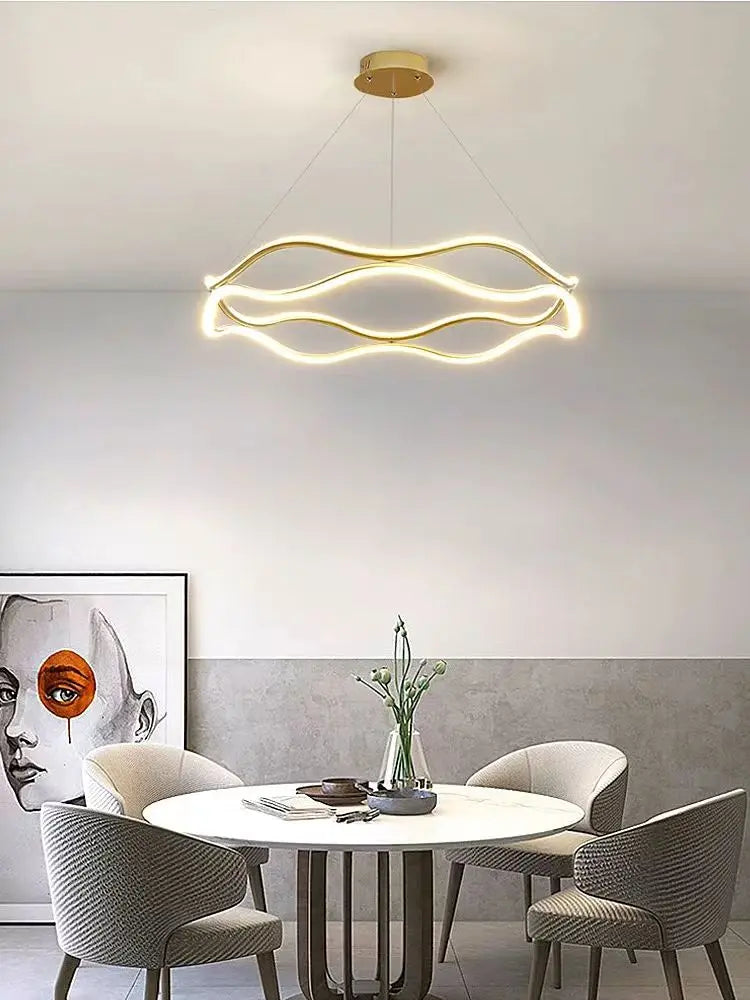 ORBIT Ronde LED Ring Hanglamp – Luxe Kroonluchter voor Woonkamer, Slaapkamer & Eetkamer