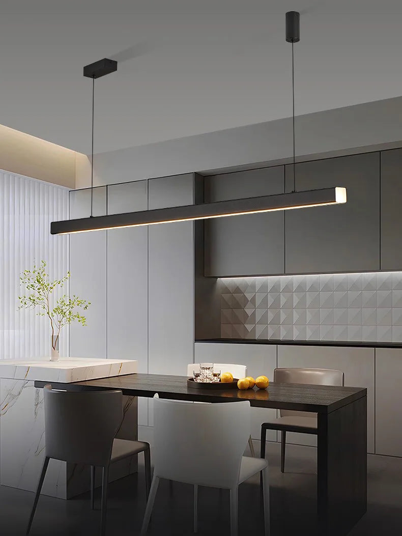 Moderne LED-lineaire kroonluchter - minimalistische hanglamp voor keukeneiland en eetkamer