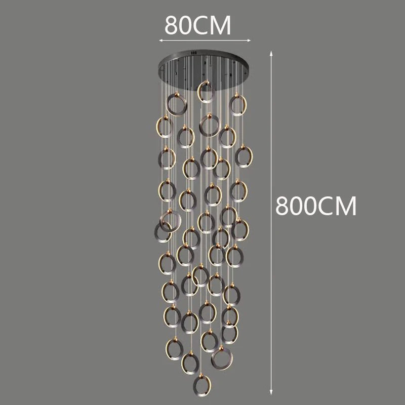 Octo - Moderne LED hanglamp kroonluchter voor woonkamer en trap