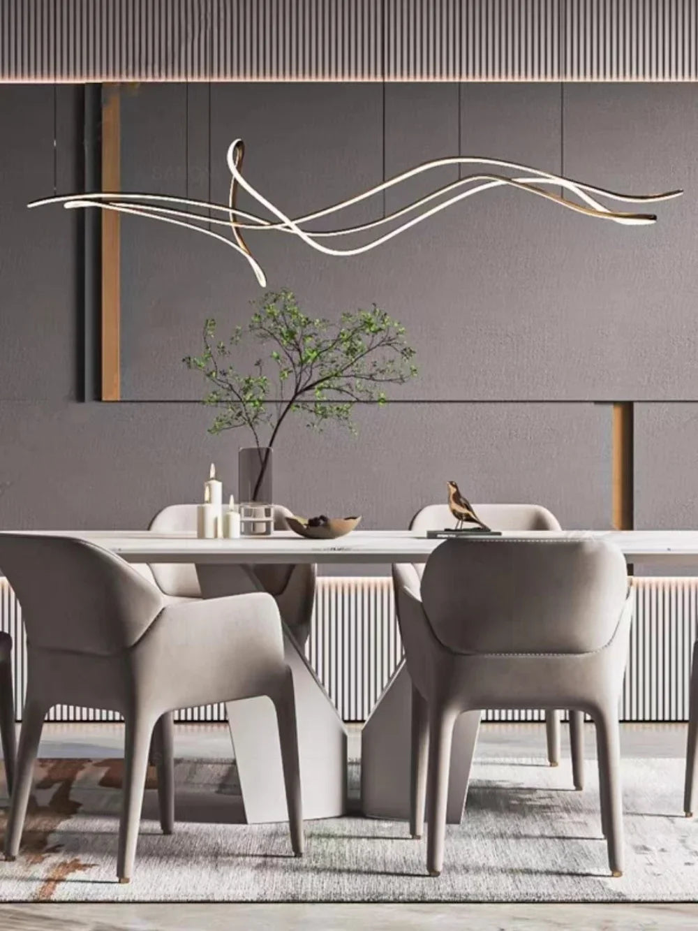 Luxoford – Luxuriöse LED-Pendelleuchte – Modern, 120 cm