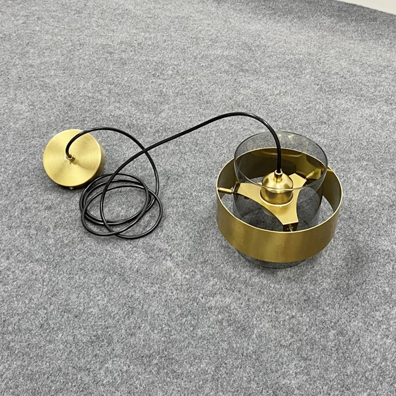 Moderne glazen hanglamp - Amberkleurige designkroonluchter voor eetkamer en keuken