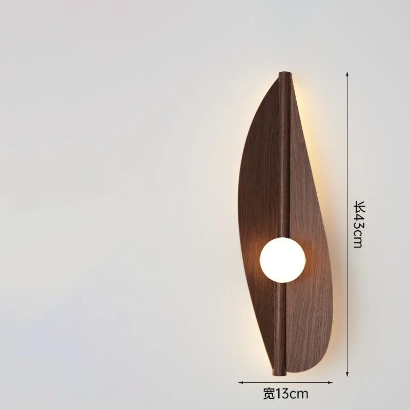 Leaf LED Wall Sconce – Art Deco Bedside Light