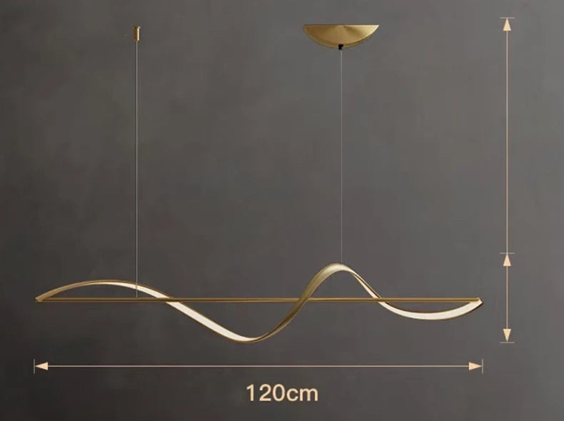 SEPTAL Modern Nordic LED Pendant Light - Adjustable Dining Room Chandelier