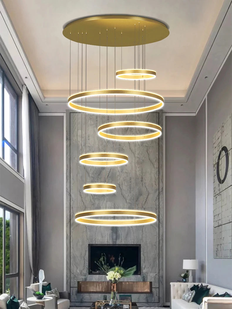 Moderne LED-ringkroonluchter - Hanglamp met meerdere lagen