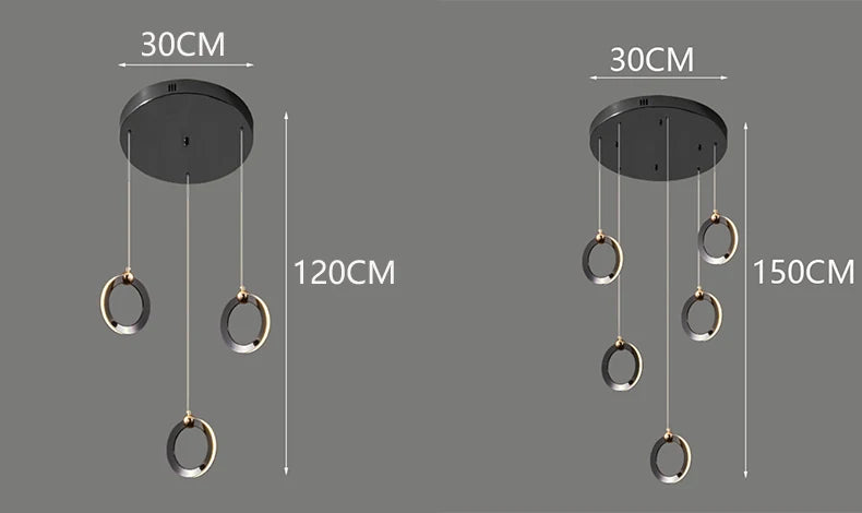 Octo - Moderne LED hanglamp kroonluchter voor woonkamer en trap