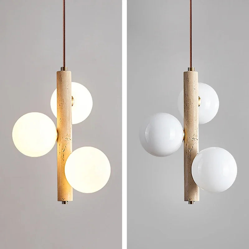 Cave Stone LED Pendant Lamp - Modern Nordic Style