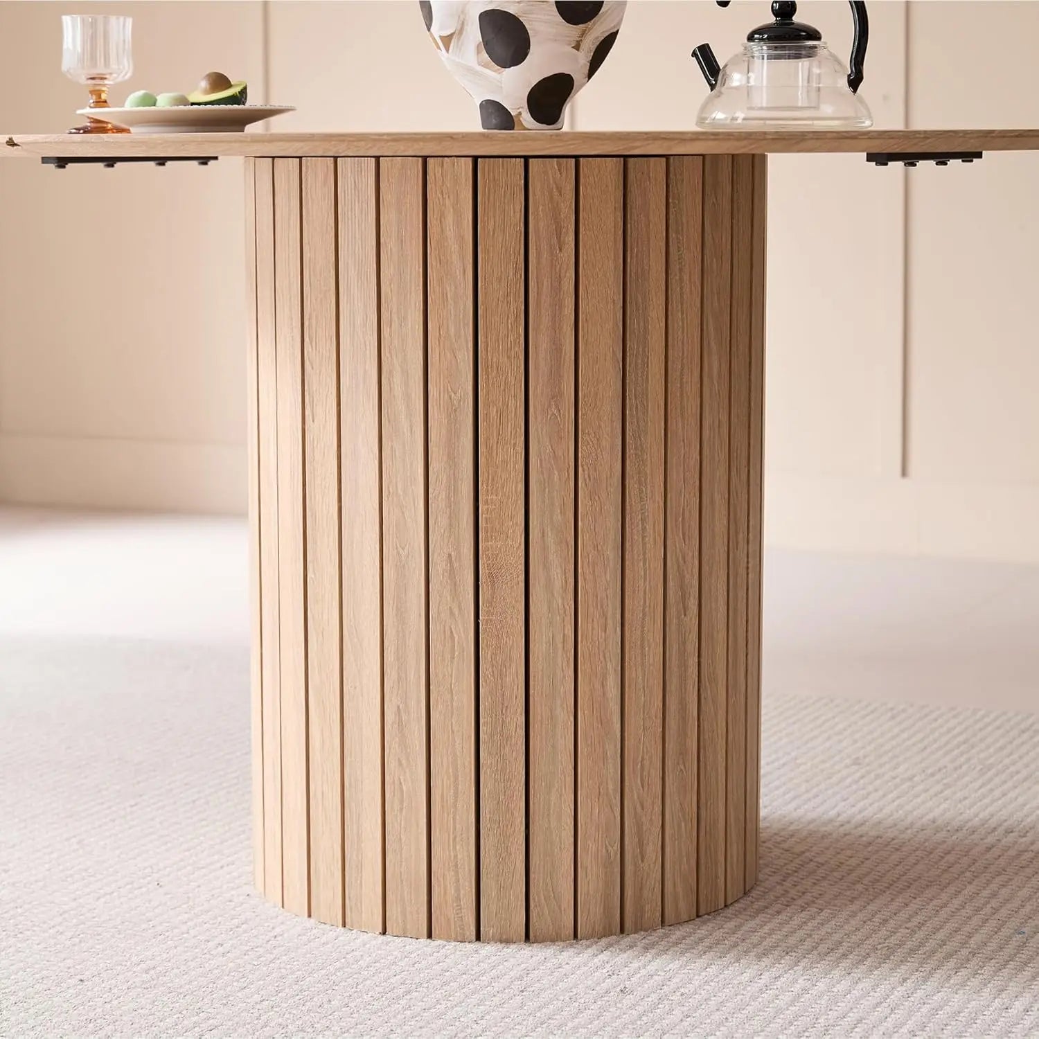 Ronde eettafel 120cm - Moderne boerderijstijl voor 4-6 personen