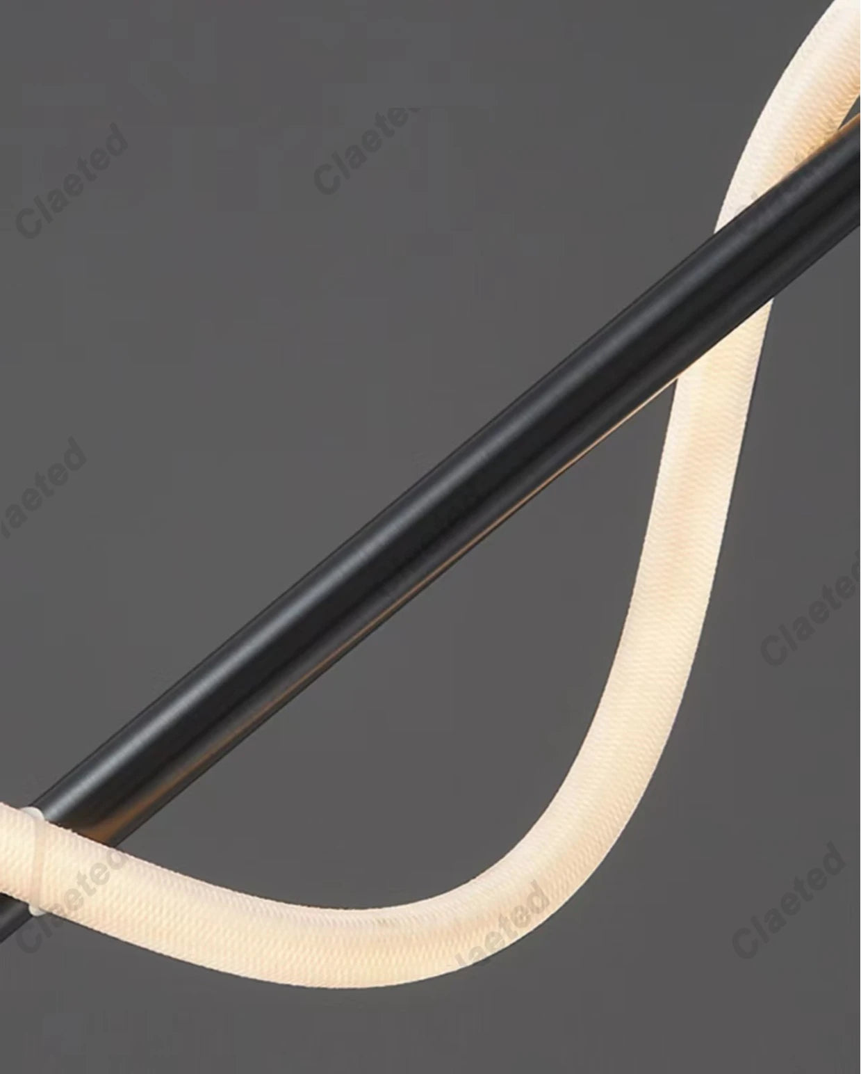 LED-spiraalwandlamp – moderne zwarte en gouden wandlamp | Slaapkamer, woonkamer, hal