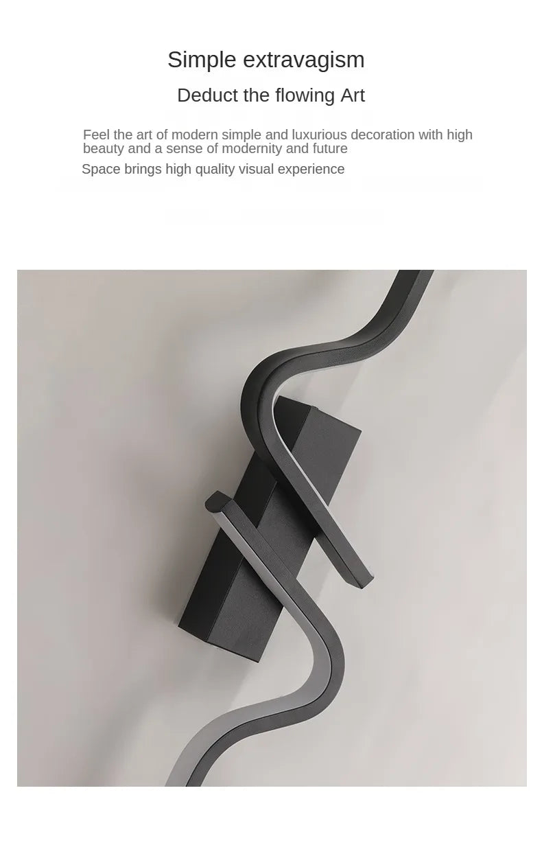 Moderne LED-wandlamp - Minimalistische striplamp voor naast het bed