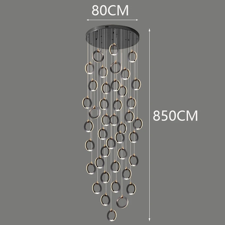 Octo - Moderne LED hanglamp kroonluchter voor woonkamer en trap