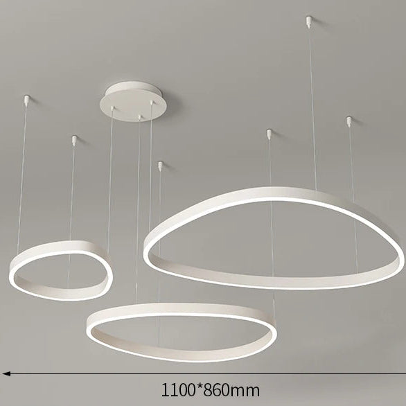 LED-Ring-Kronleuchter – Moderne Pendelleuchte für Wohnzimmer, Schlafzimmer und Esszimmer