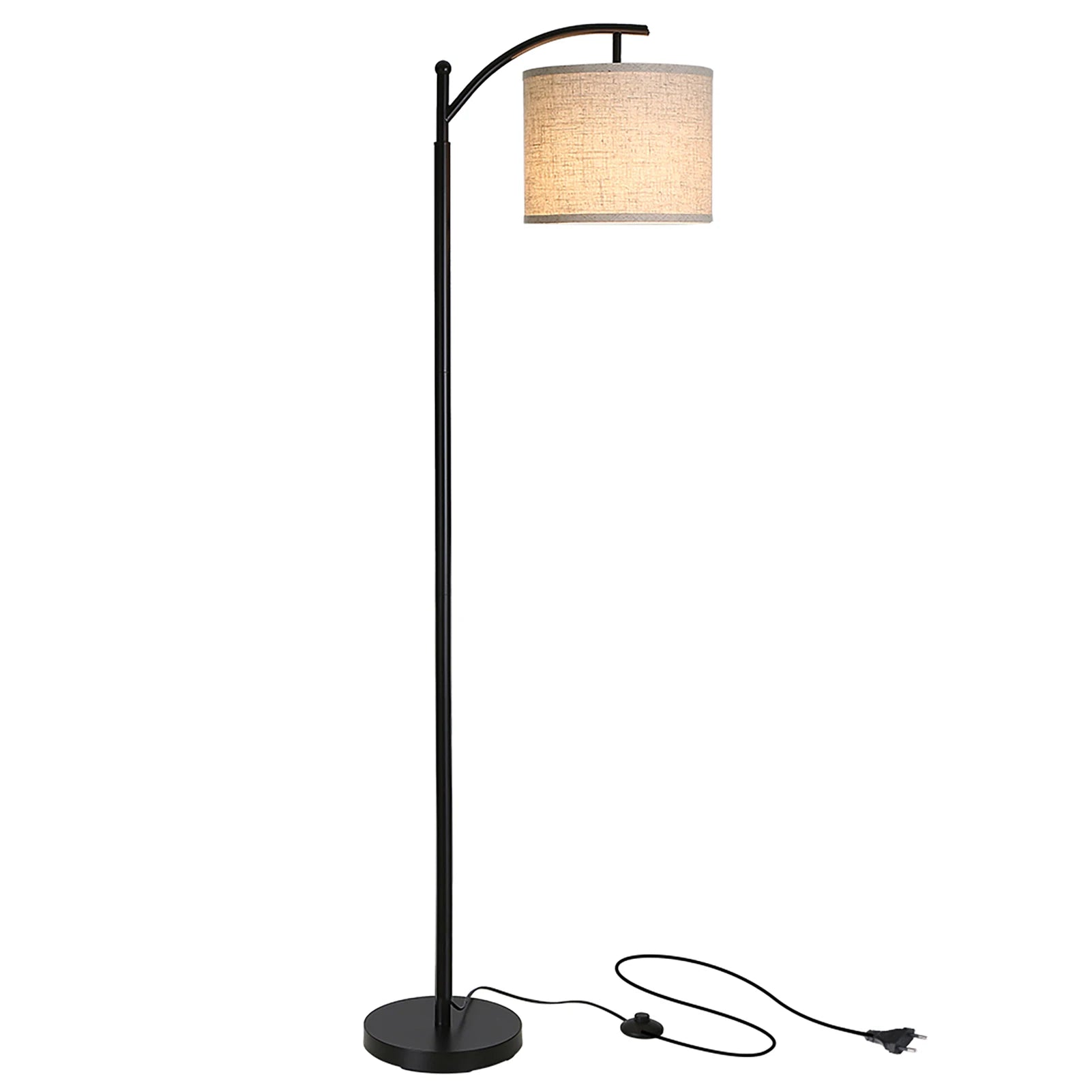 Arc vloerlamp met LED-lamp - moderne staande lamp met hangende kap