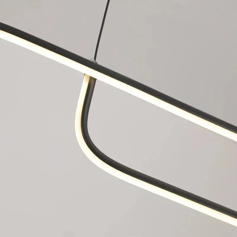 Moderne Kronleuchter, LED-Pendelleuchten aus Aluminium für Esszimmer