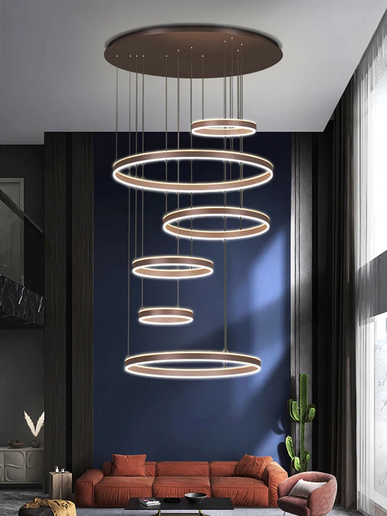 Moderne LED-ringkroonluchter - Hanglamp met meerdere lagen