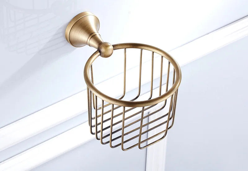 Moderne badkameraccessoireset van messing - elegant en duurzaam