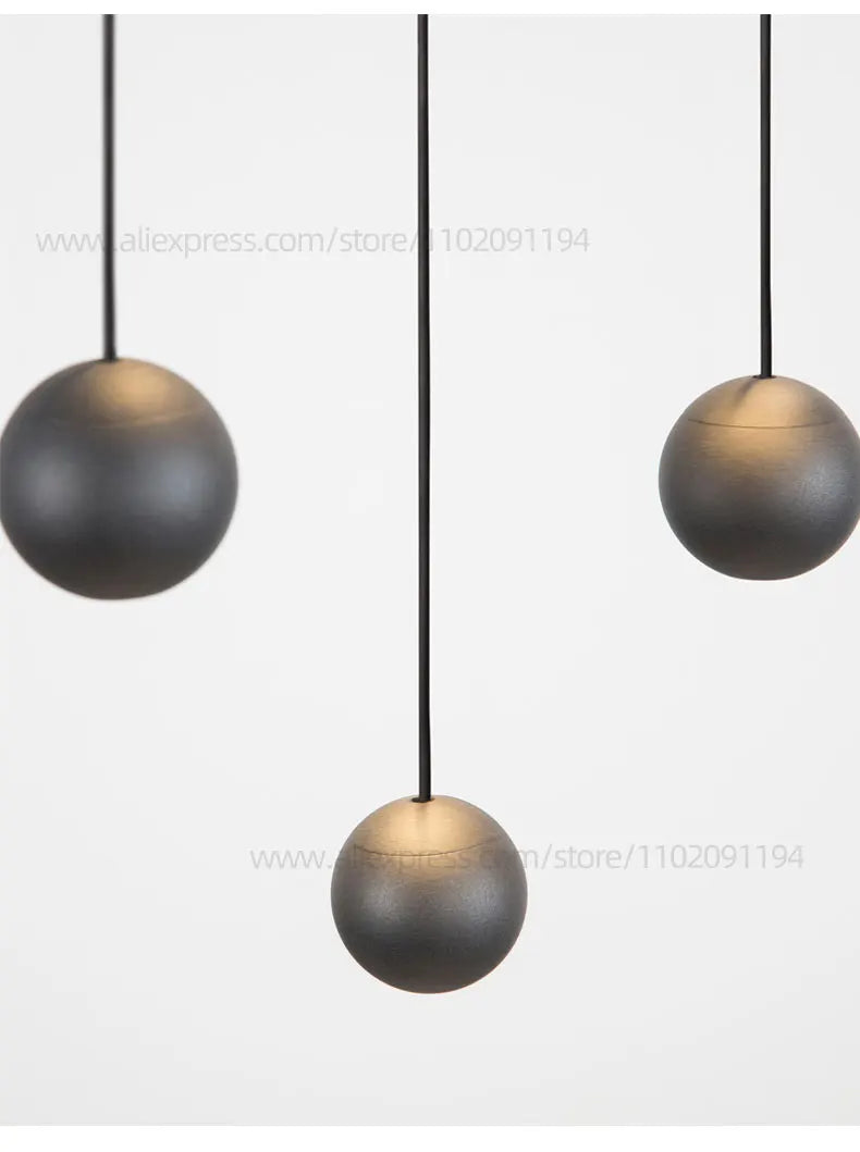 Moderne LED ronde hangkroonluchter - meerlichts trappenhuisarmatuur