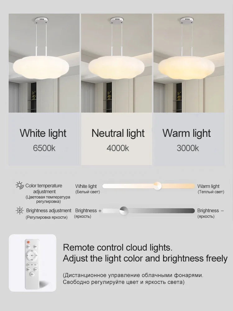 LED Cloud Ceiling Pendant Lamp - Modern Design