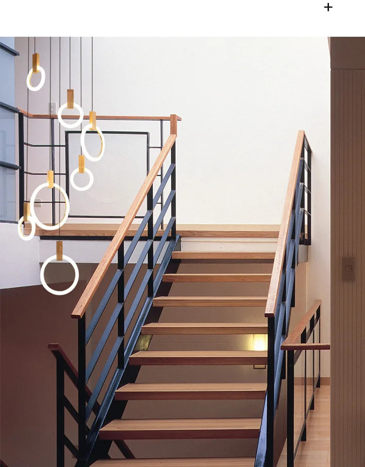 Deckenleuchter aus Holz – Moderne Pendelleuchte für Wohnzimmer, Schlafzimmer und Esszimmer