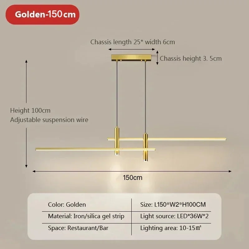 Moderne industriële LED hanglamp