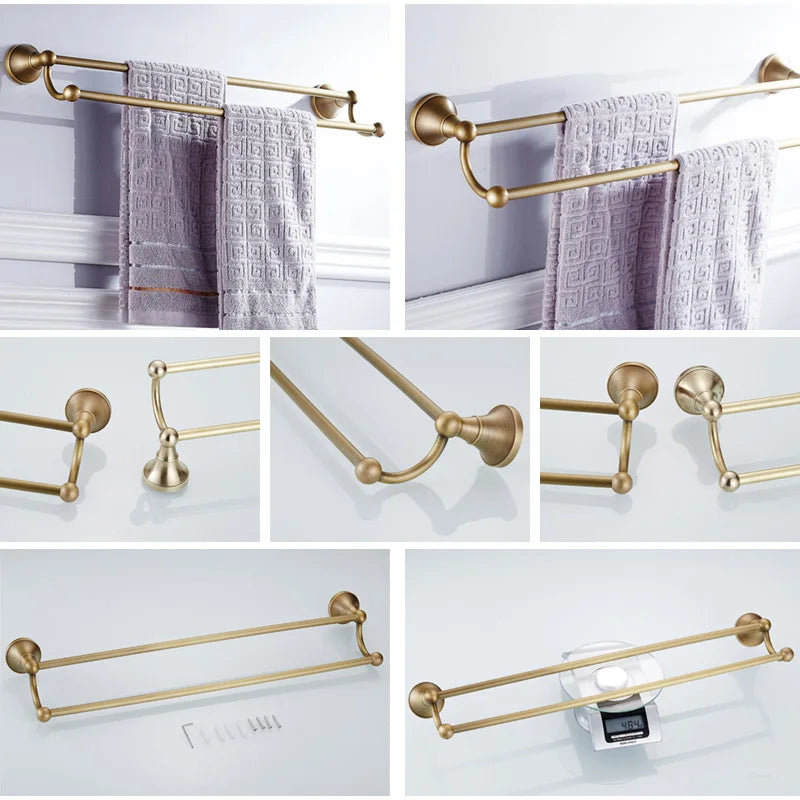 Moderne badkameraccessoireset van messing - elegant en duurzaam