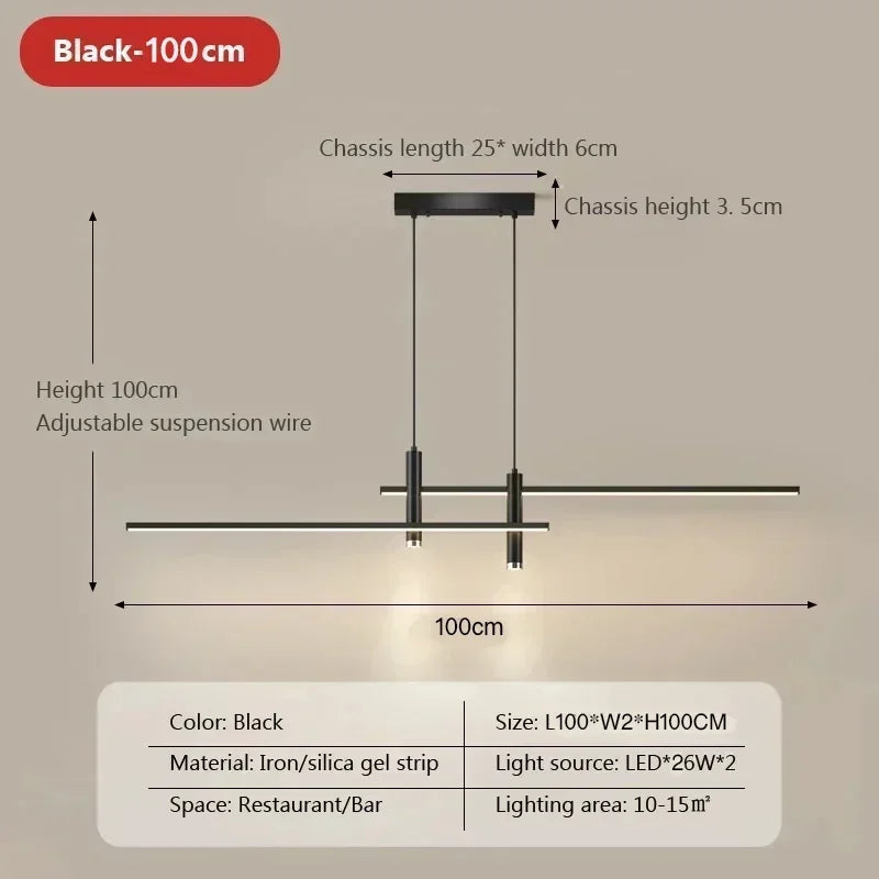 Moderne industriële LED hanglamp