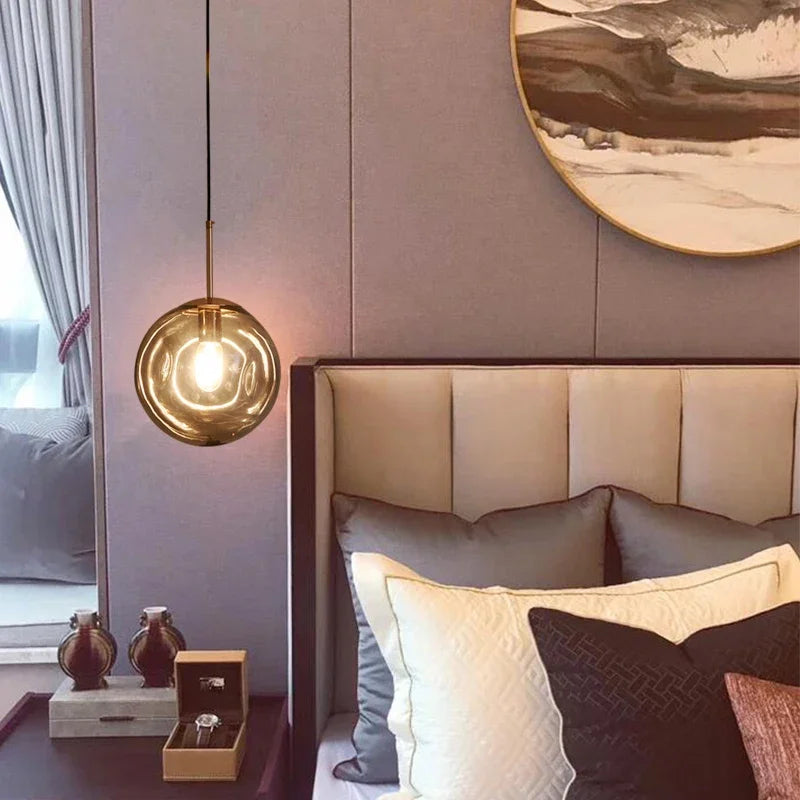 Glazen Bol Hanglamp – Rookgrijs of Amber | Klein & Groot