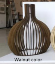 Hängelampe aus Holzkäfig im Landhausstil