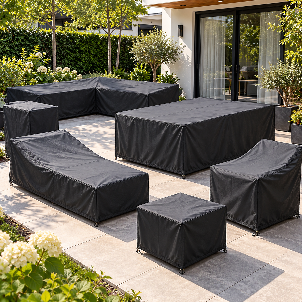 Tuinmeubelhoes op maat gemaakt