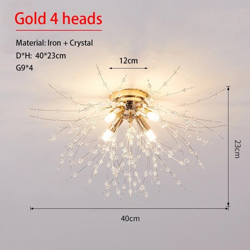 Dandelion Crystal Ceiling Light - Act Design Shop