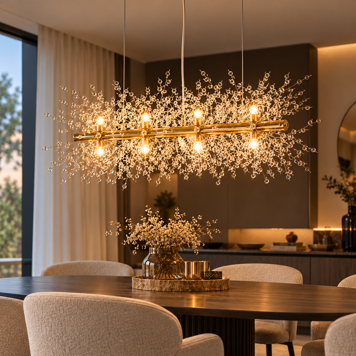 The Winfordo Modern Crystal LED Chandelier