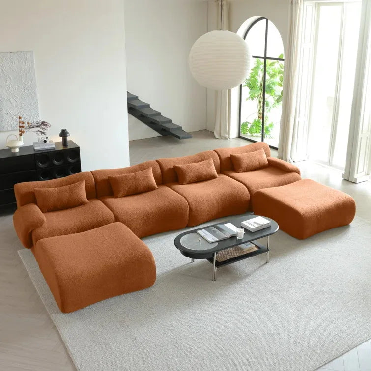 Wagrex 2-Zits Fluwelen Design Bankstel Stof – Mustafa