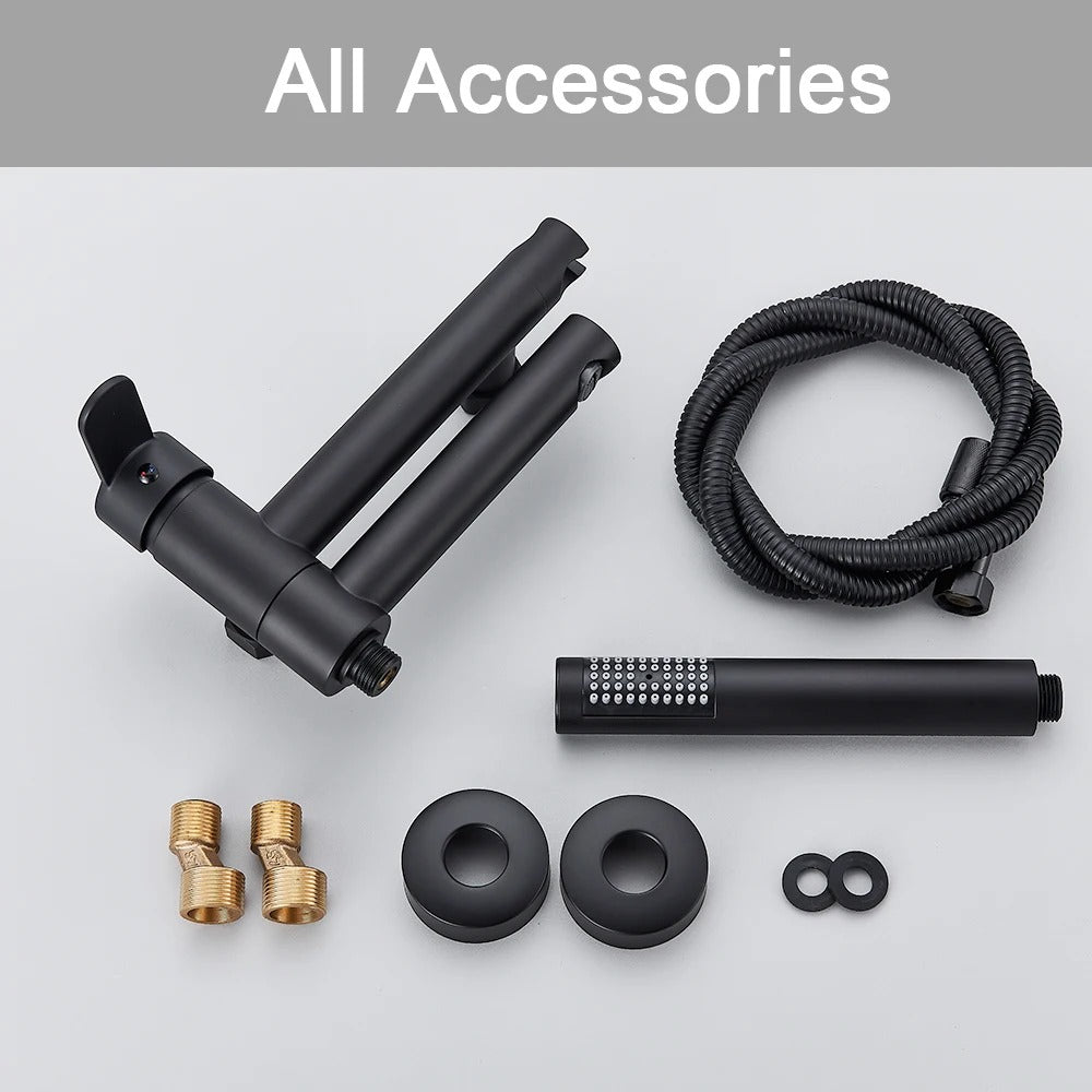 Moderne Badmengkraan met Handdouche - Messing