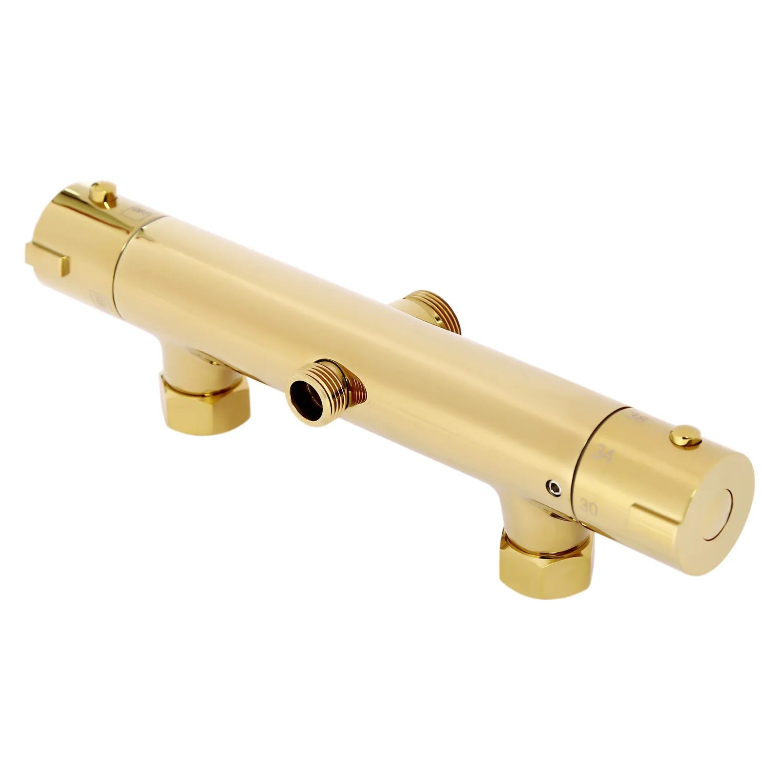 Luxe messing gouden Regenval douche set met Thermostatische Mengkraan