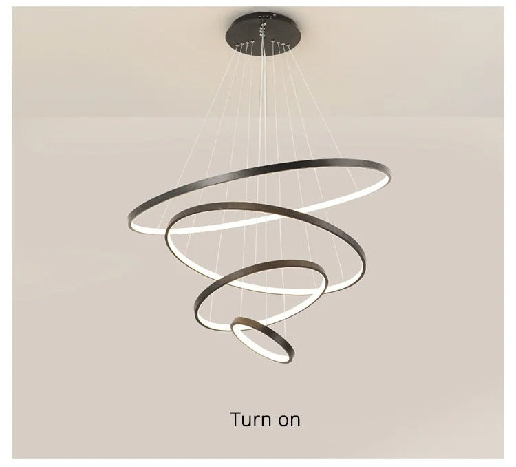 Moderne LED hanglamp met meerdere ringen