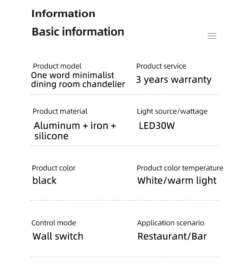 Moderne schwarze LED-Pendelleuchte – Minimalistisches Design für Esszimmer und Wohnzimmer