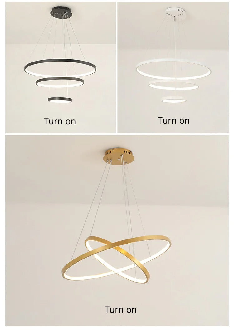 Moderne LED hanglamp met meerdere ringen
