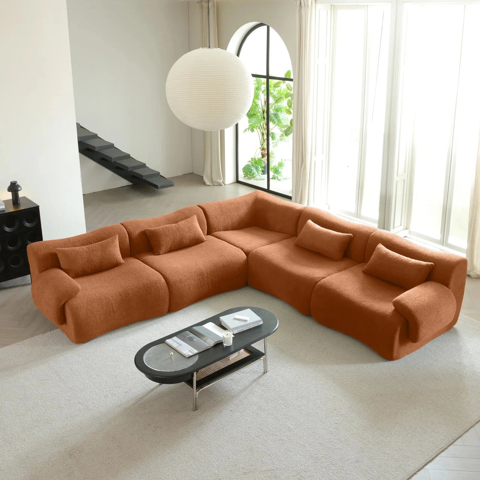 Wagrex 2-Zits Fluwelen Design Bankstel Stof – Mustafa