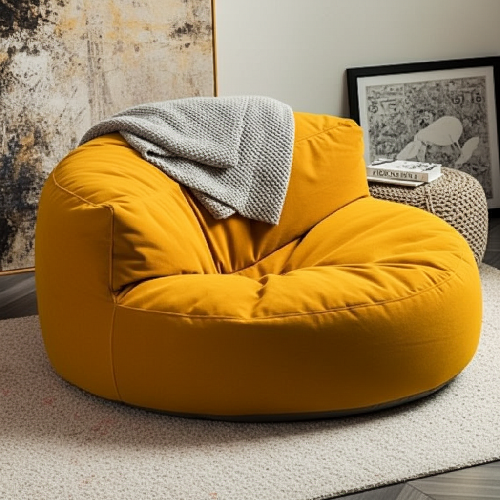 Beanbag Round Thick Velvet cover