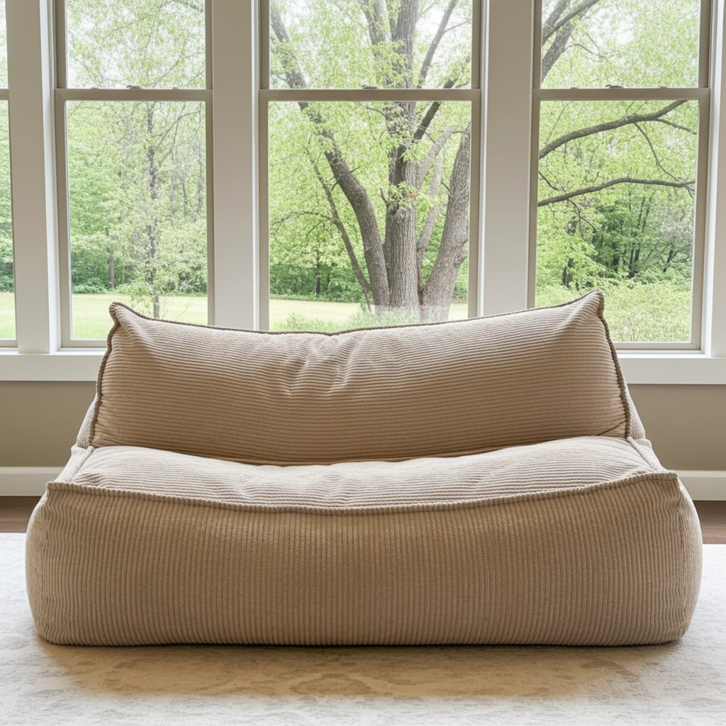 Zitzak fauteuil corduroy loveseat – Wagrex design zitzakstoel