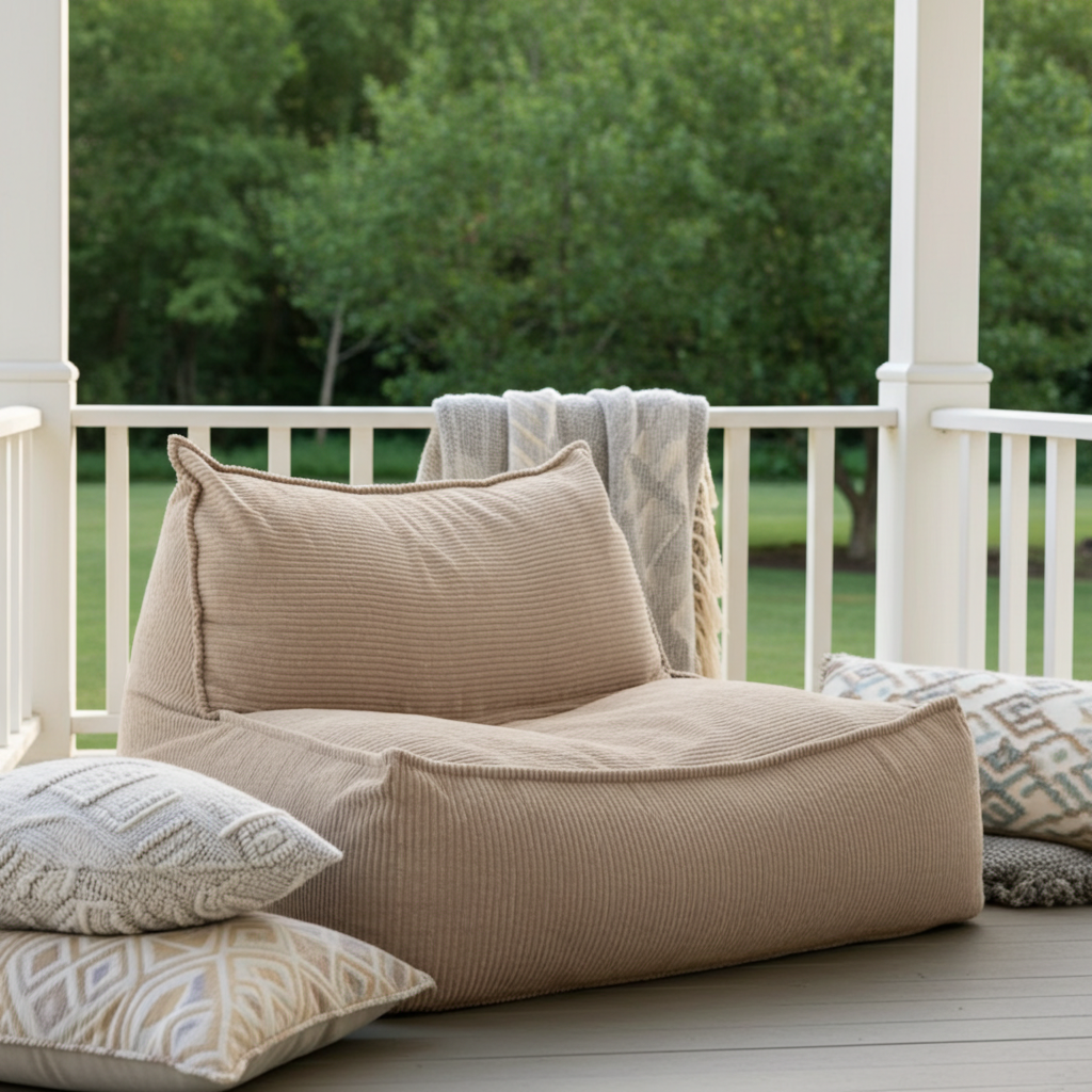 Zitzak fauteuil corduroy loveseat – Wagrex design zitzakstoel