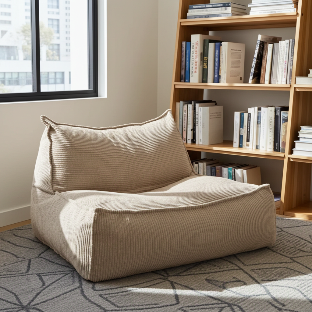 Zitzak fauteuil corduroy loveseat – Wagrex design zitzakstoel