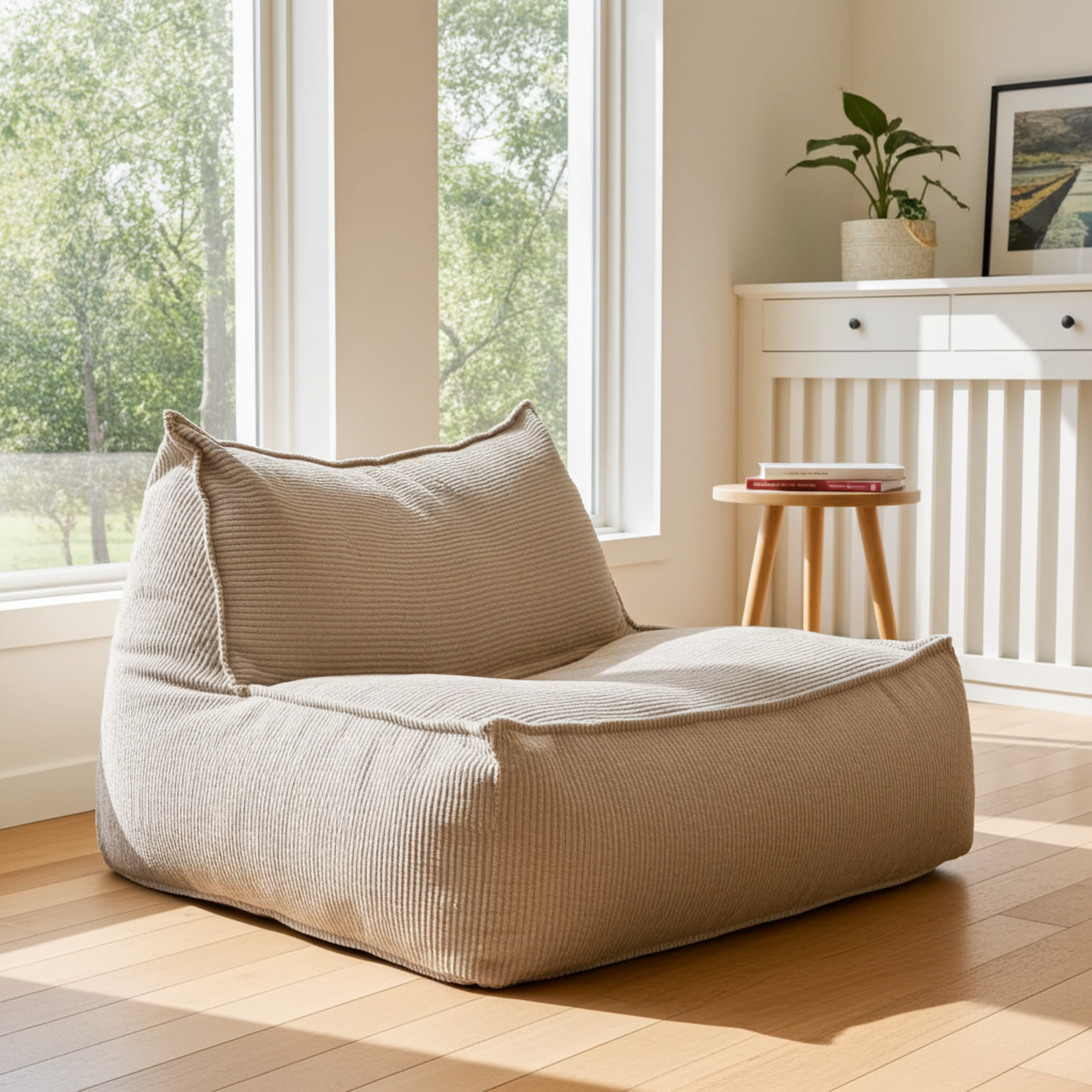 Zitzak fauteuil corduroy loveseat – Wagrex design zitzakstoel