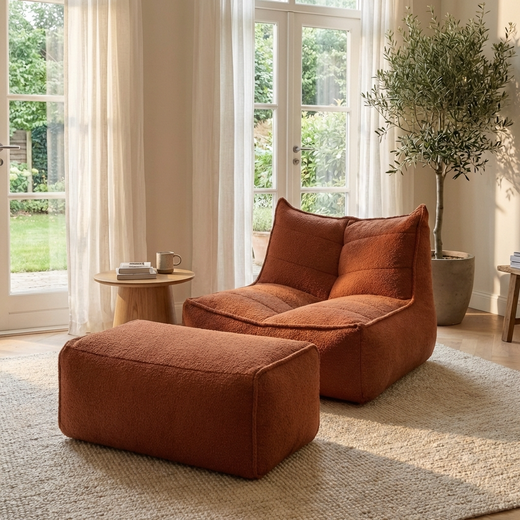 Wagrex - Fauteuil Zitzak Modern Stof Klassiek