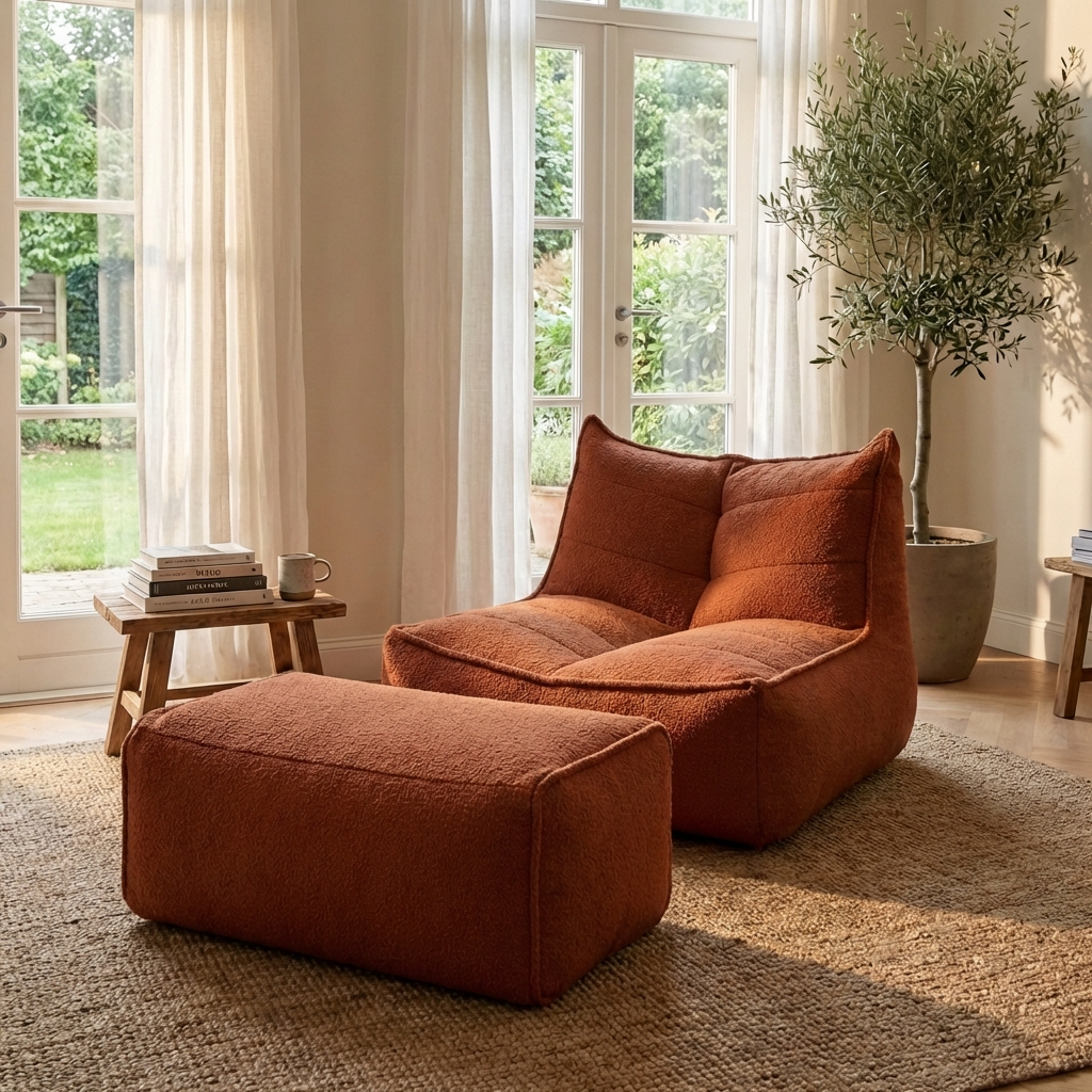 Wagrex - Fauteuil Zitzak Modern Stof Klassiek