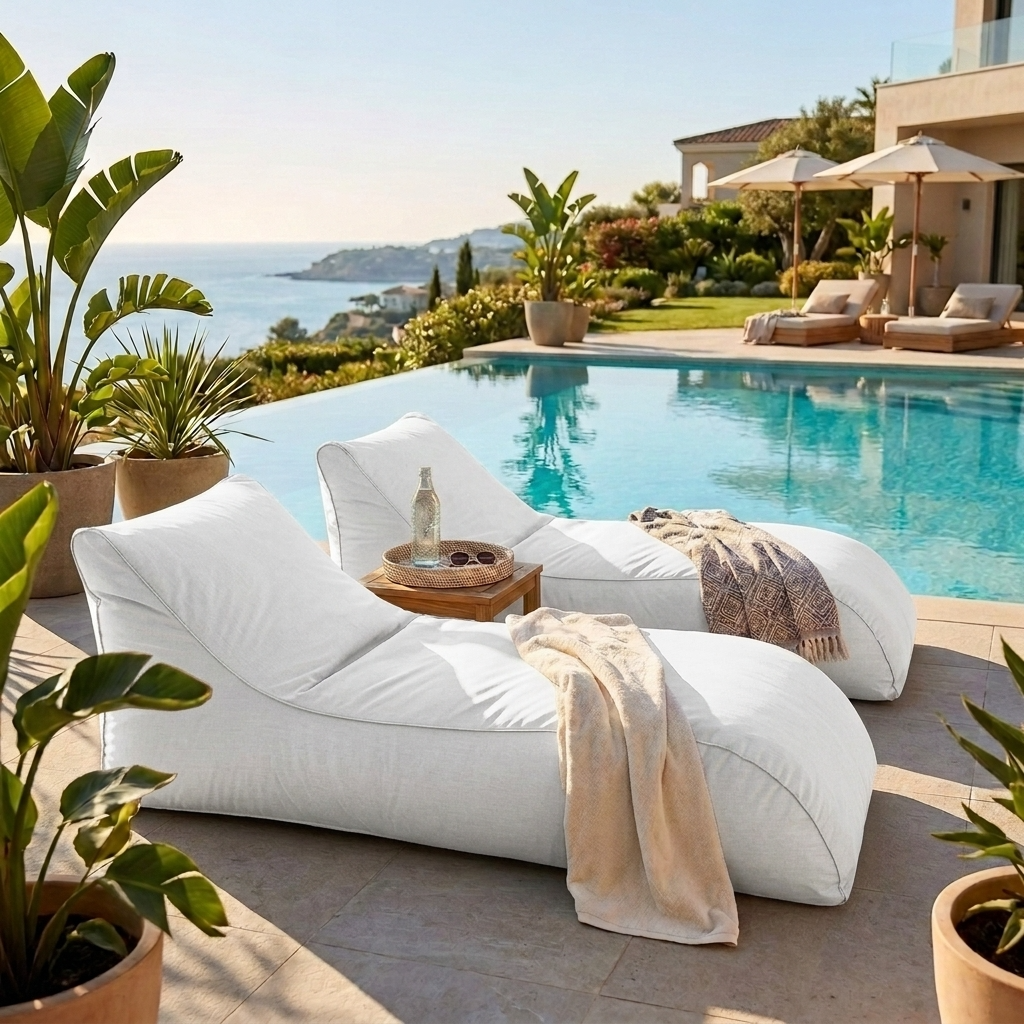 Wagrex Long – Garden Lounger Beanbag | Outdoor Sunlounger