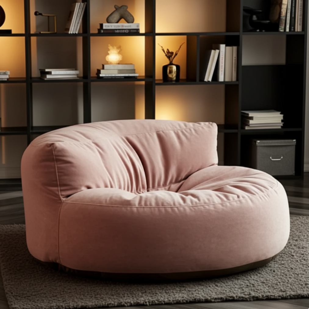 Beanbag Round Thick Velvet cover